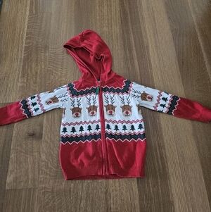 Gymboree Red and White Reindeer Sweater
